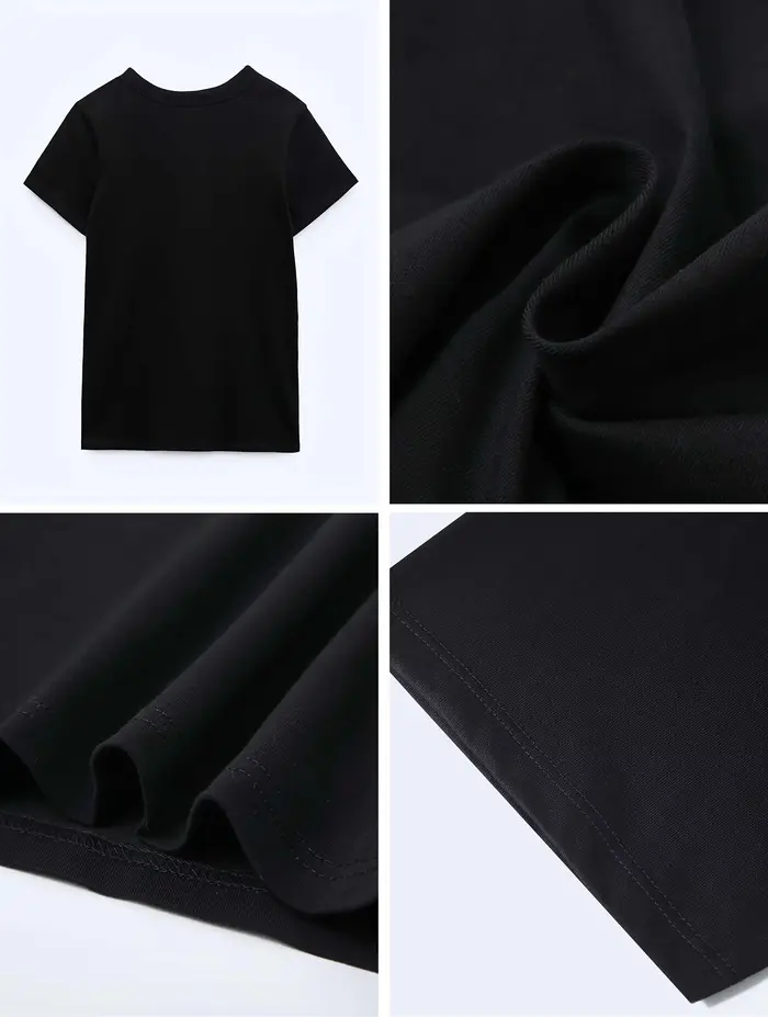 Nueva camiseta con imprimé de letras para mujer camiseta informal de moda versión coreana para mujer