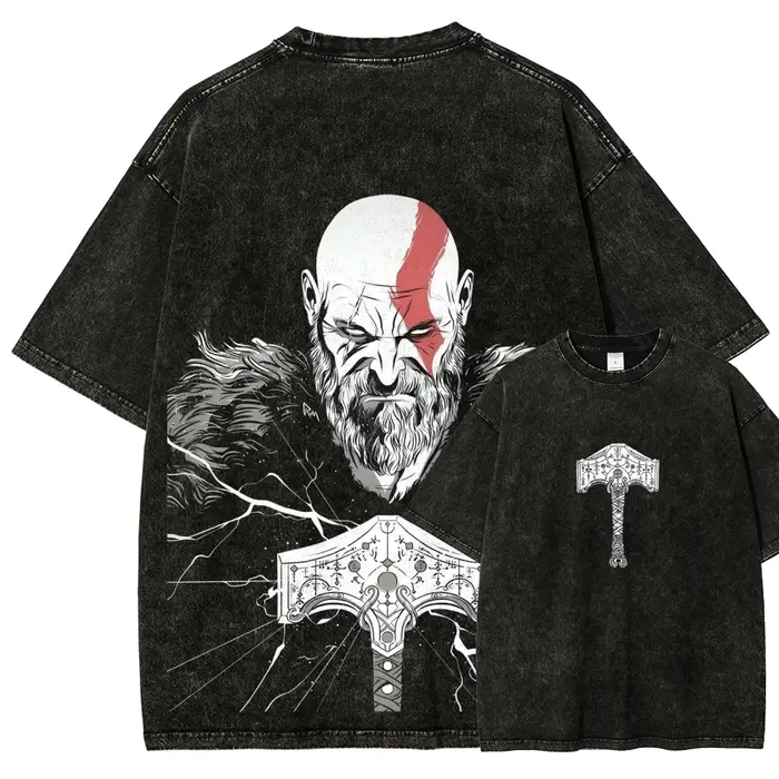 T-shirt délavé God of War
