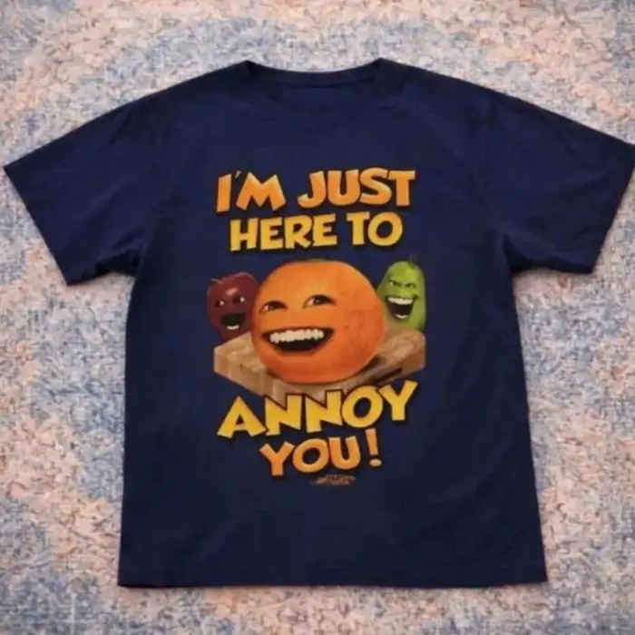 T-shirts drôles, T-shirt unisexe avec motif de meme orange agaçant, T-shirt vintage en coton, Nouvea