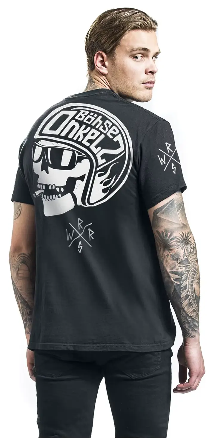 Allemand Heavy Metal Böhse Onkelz T-shirt Hommes Femmes Surdimensionné Y2k Rue Décontracté Coton Harajuku Haute Qualité Fmela Vêtements Mâle