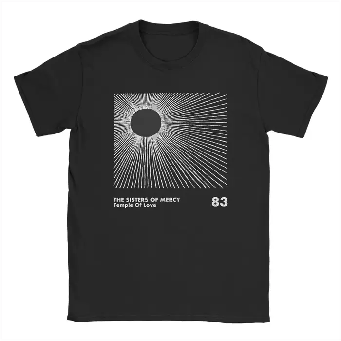 T-shirt d'été 2026 The Sisters of Mercy Band Hipster en coton pour homme – Design esthétique, manche
