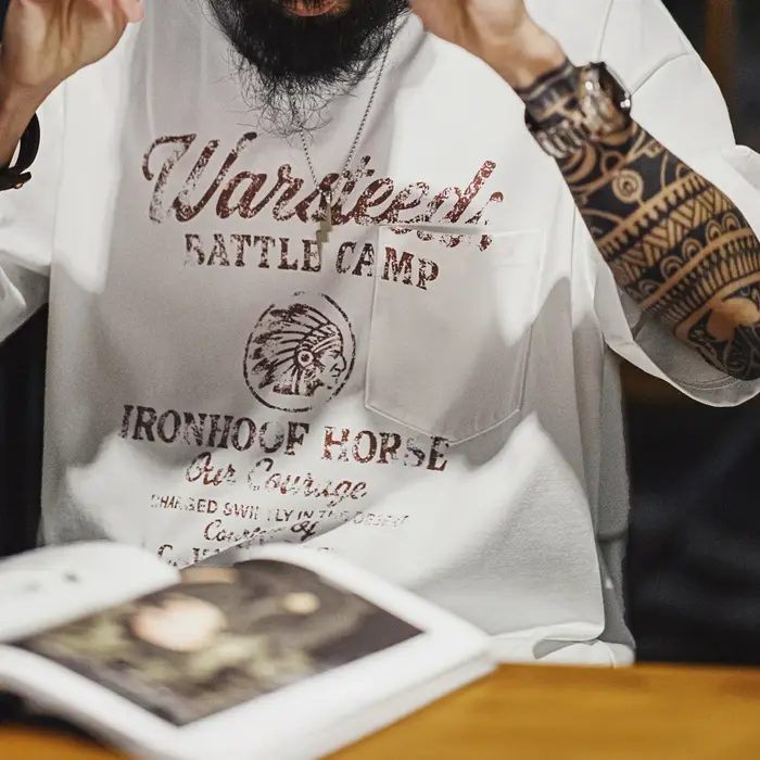 T-shirt homme Maden à imprimé lettres