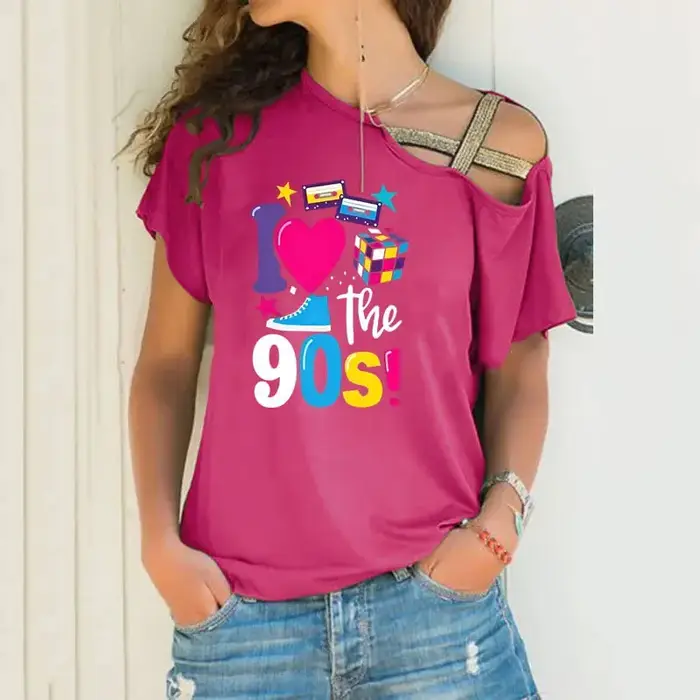 T-shirt femme rétro 90 dessin animé