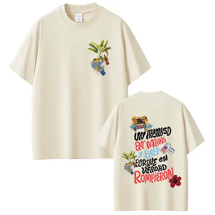 T-shirt Rapper Bad Bunny Debi Tirar Mas Fotos DTMF World Tour