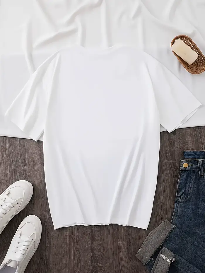 T-shirt d'été imprimé à motif rayé bleu clair pour femmes
