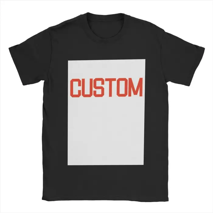 T-Shirt à manches courtes et col rond, 100% coton, personnalisé, avec Logo imprimé d'image, 100%