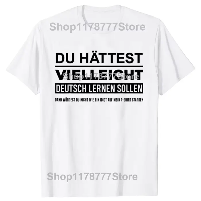 Peut-être aurais-je dû apprendre l'allemand ? T-shirts amusants Allemagne Deutsch, cadeaux d'anniver
