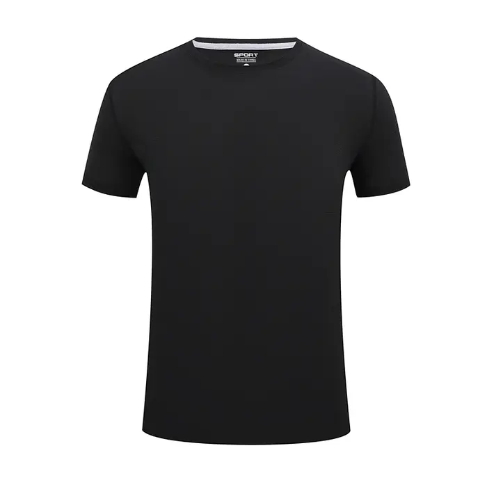 T-shirt à manches courtes et col rond avec LOGO personnalisé, séchage rapide, sport, course, haut re