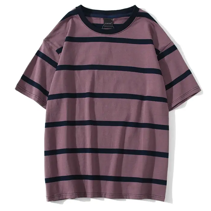 Mew hommes t-shirt couleur bloc impression 3 couleurs en option t-shirts Simple haute rue basique tout Match Cargo hauts