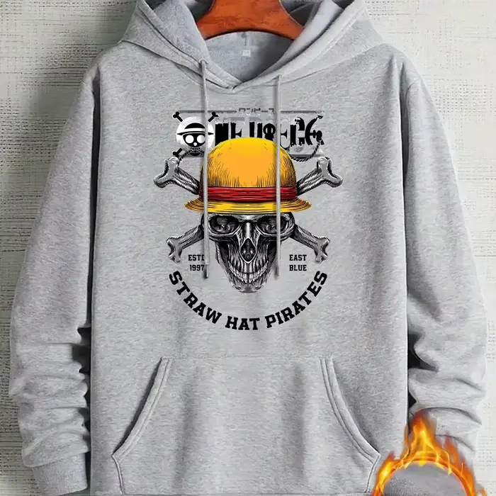 Sweat-shirt à capuche pour homme - Pull décontracté noir avec poche avant