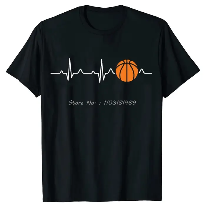 Hommes vêtements basket-ball battement de coeur t-shirt