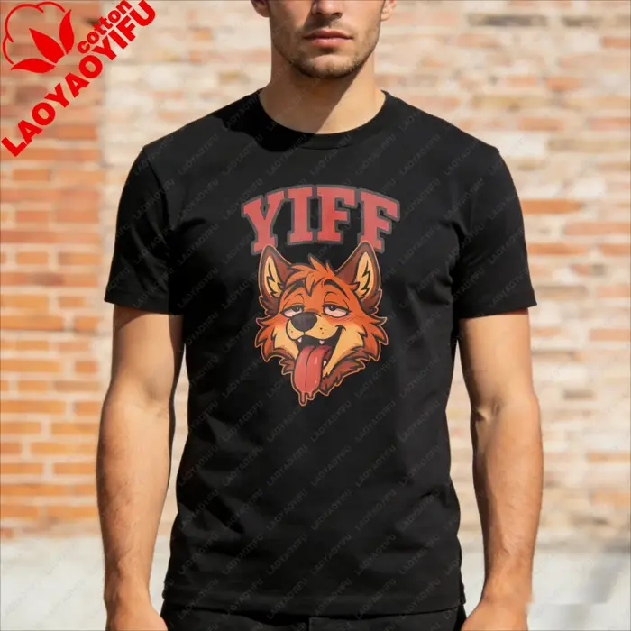 T-shirt graphique Hot Fox Furry Yiff Fox, vêtement doux pour les fans, cadeau, vêtements de fandom, 