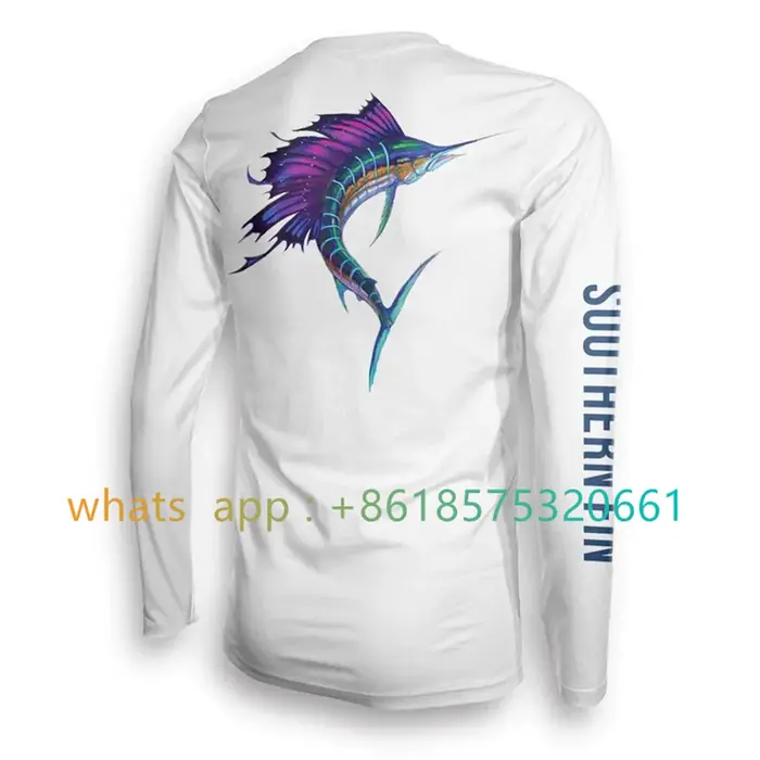 Southern Fin Apparel T-shirt de pêche à manches longues pour hommes et femmes