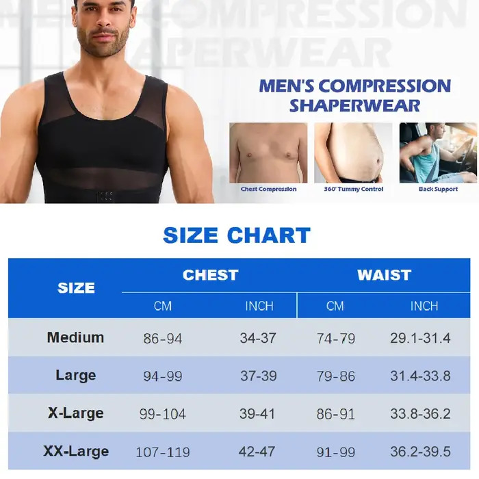 Débardeur Amincissant Sculptant pour Hommes