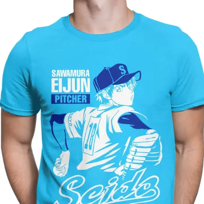 T-Shirt de Baseball à col rond pour homme