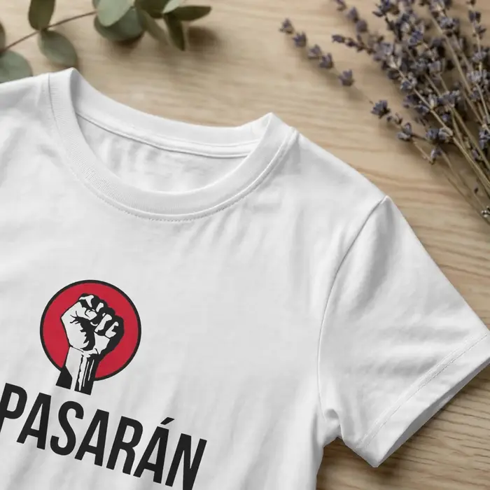 T-shirts amusants No Pasaran Antifascista Resist 2026 pour hommes