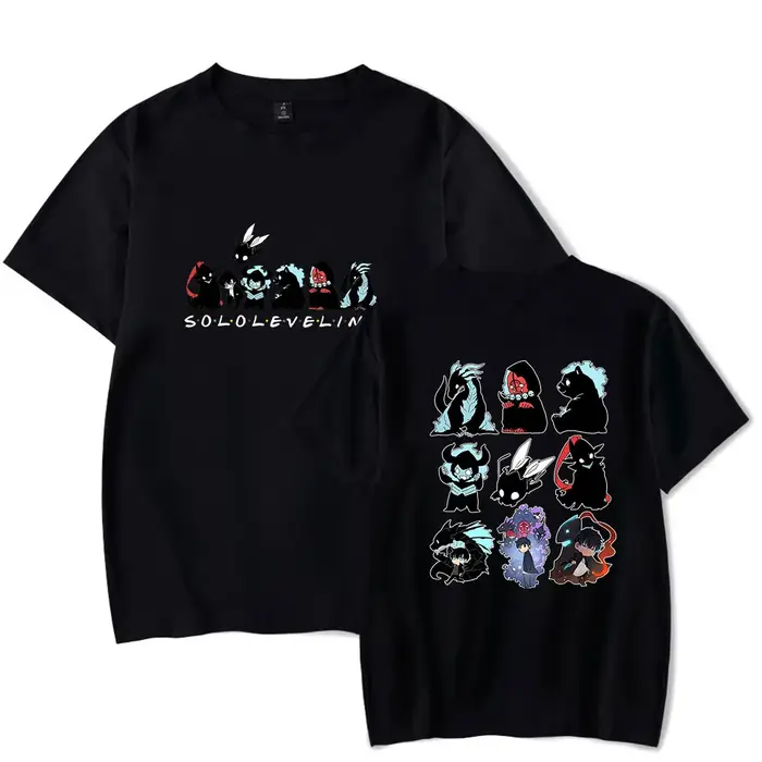 Solo nivellement T-shirt Merch T-shirts Cosplay femmes hommes mode décontracté col rond manches cour