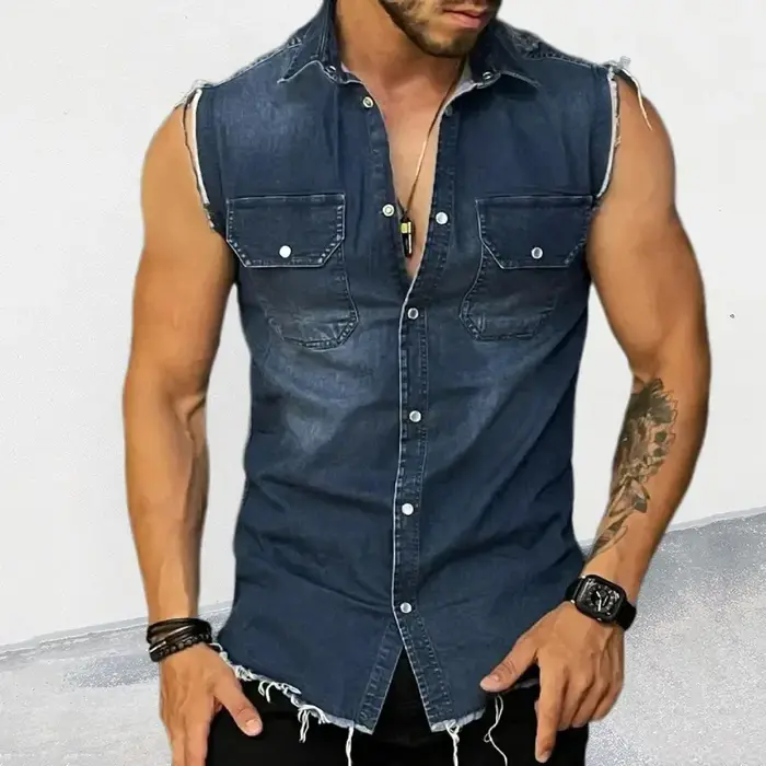 T-shirt en Denim pour hommes
