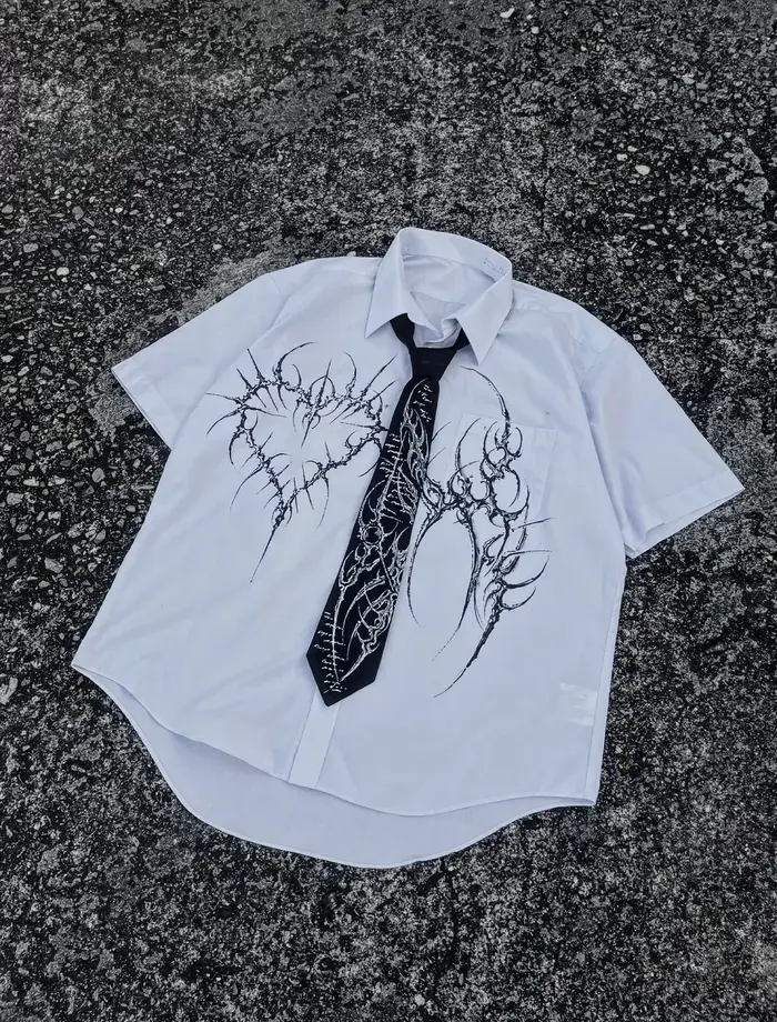 Polo Y2K imprimé pour homme