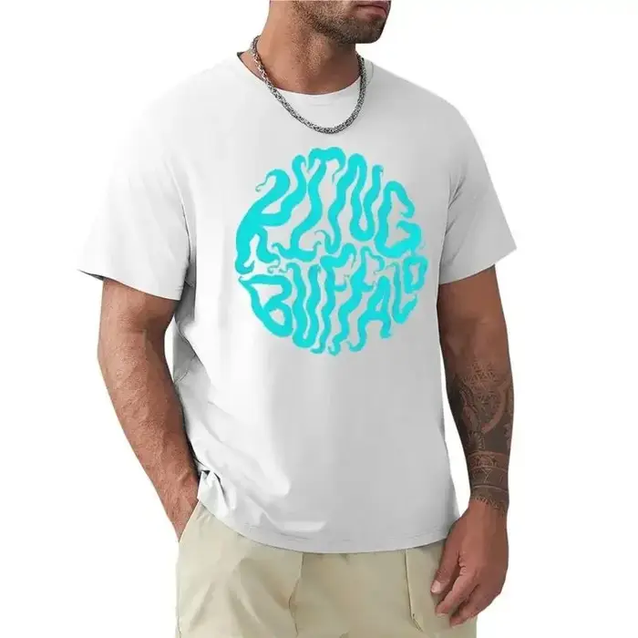 Garçons été hauts hommes T-Shirt roi Buffalo, noir et bleu T-Shirt à manches courtes hauts mignons vêtements pour hommes