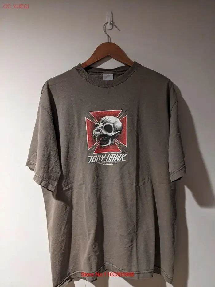 Vintage Tony Hawk Powel Peralta BirdHouse Skateboard Vert Marron X-Large T-Shirt