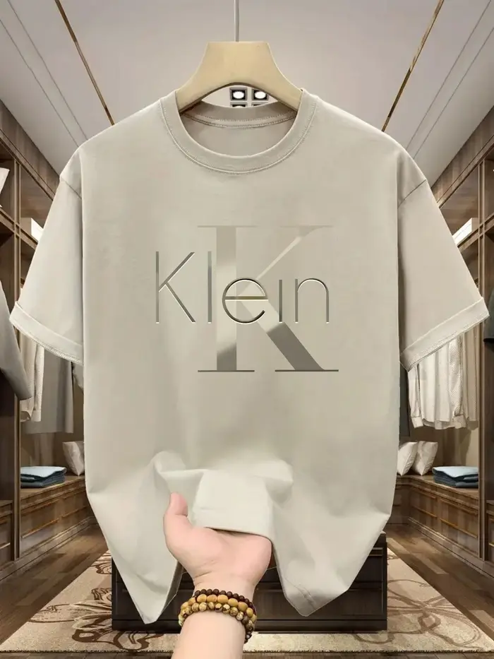 T-shirt unisexe de luxe léger, tendance, 100 % coton, pour homme et femme, été, haute qualité, manch