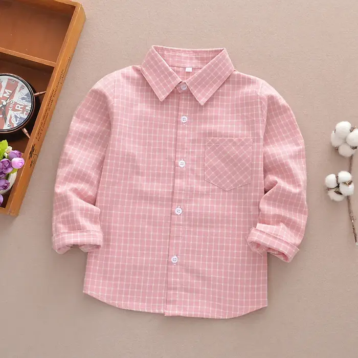 Chemise à carreaux à manches longues pour enfants et adolescents de 2 à 13 ans, nouvelle collection 