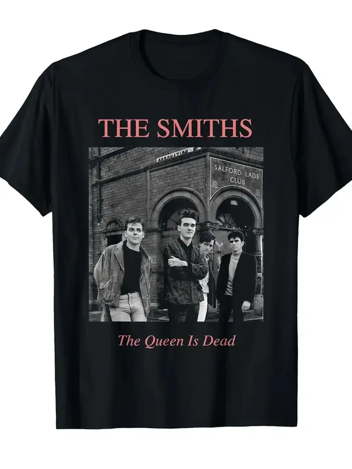Nouveau T-shirt mode gothique d'été, imprimé rétro groupe de rock classique The Smiths, décontracté,