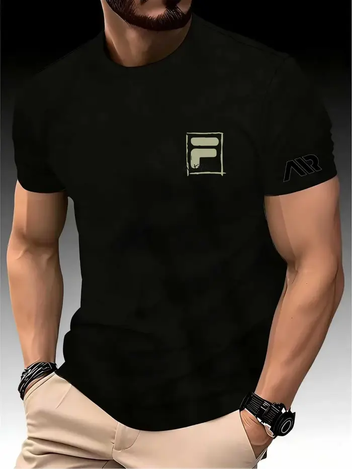 Nouveau T-shirt de sport imprimé pour homme