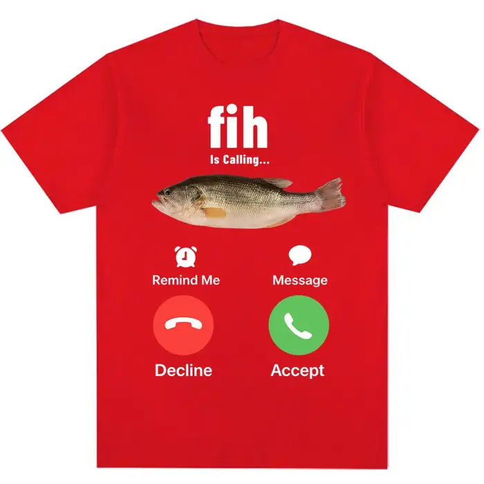 T-shirt humoristique « Fih Is Calling Meme » pour hommes et femmes