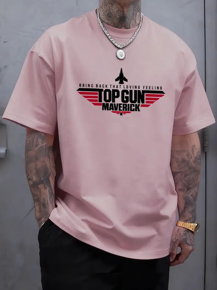 Top Gun Maverick impression t-shirts homme coton mode T-Shirt unisexe décontracté surdimensionné vêtements doux été