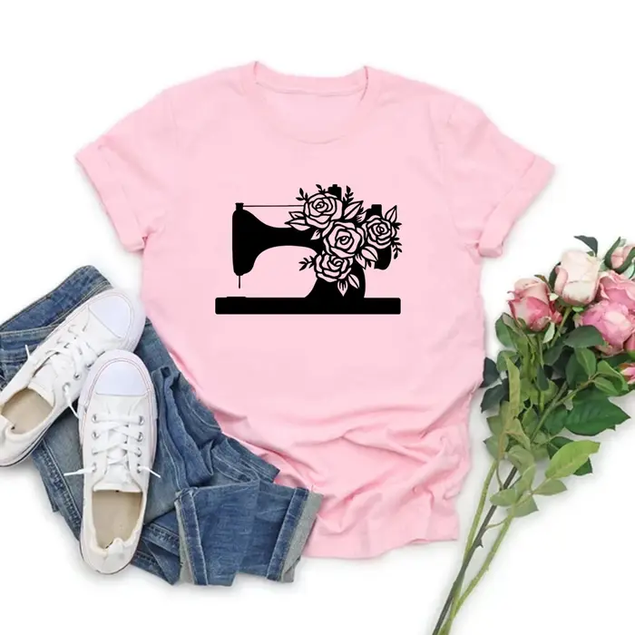 T-shirt fantaisie de couturière pour femme