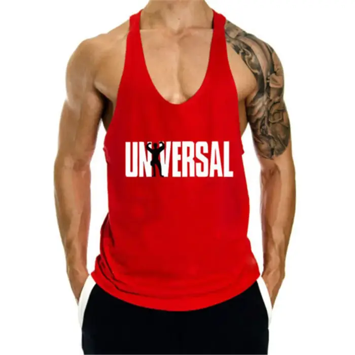Musculation Homme Débardeur Décontracté Lettre Imprimé Gym Hommes Gilet Récolte