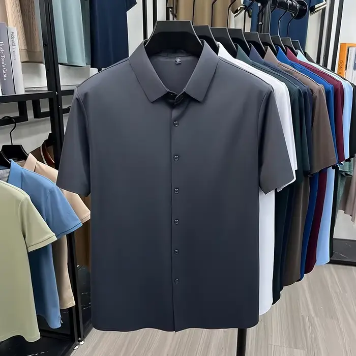 Chemise d'été pour homme à manches courtes