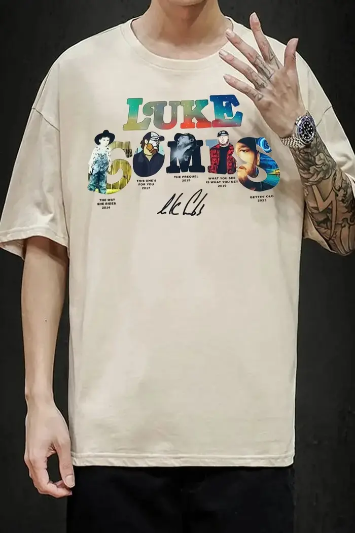 T-shirt graphique rétro 2026 Luke Combs pour hommes et femmes