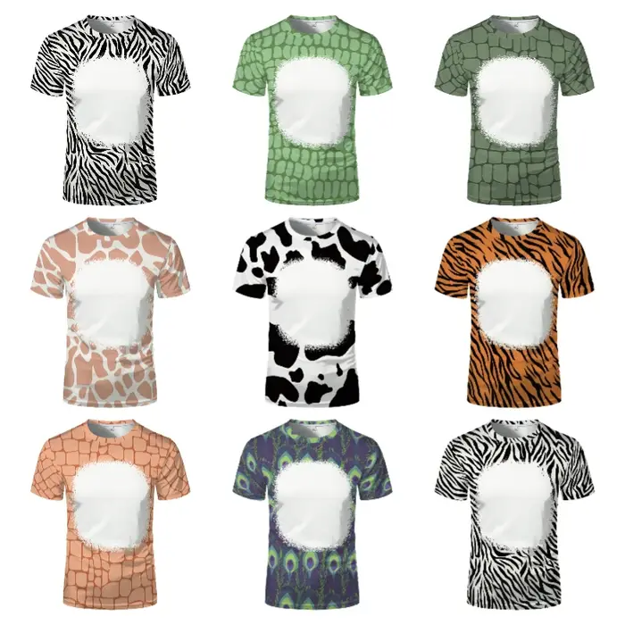 T-Shirt à manches courtes pour impression de Logo, blanc, à rayures, à la mode