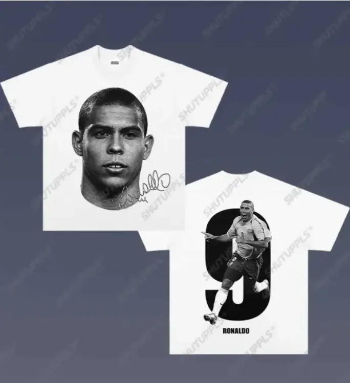 T-shirt à manches courtes imprimé Smile Star pour hommes et femmes