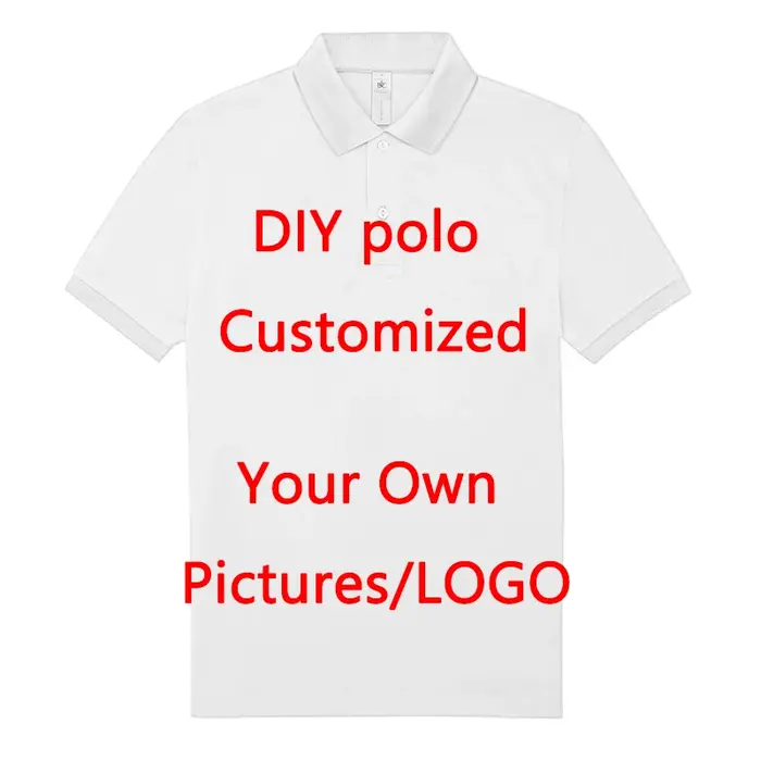 Polo à Manches Courtes pour Homme, Vêtements Personnalisés, Logo DIY, Image, Tendance Personnalisée,
