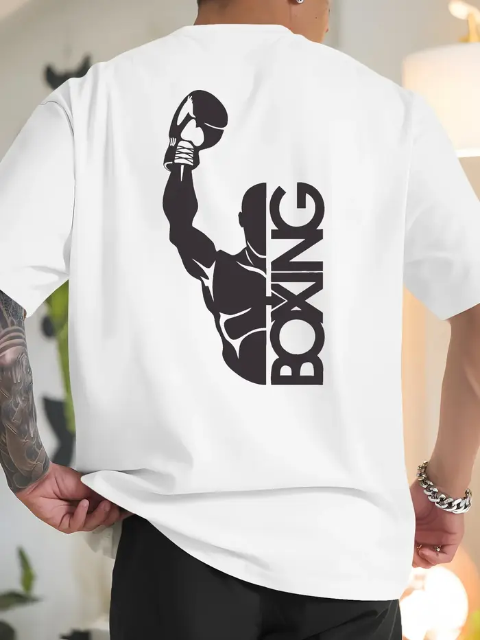 T-shirt de sport de boxe pour hommes