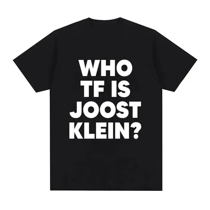 T-shirt tendance et amusant pour femme 2026 – Qui est Joost Klein ? – Haut créatif et stylé