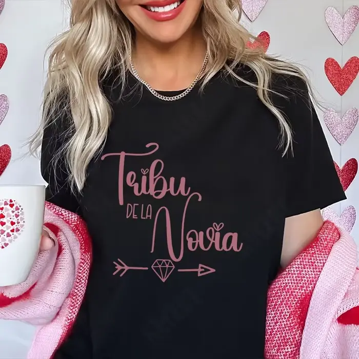 Filles espagnoles Bachelorette poule fête T-Shirt équipe mariée équipe hauts femmes unique adieu T-S