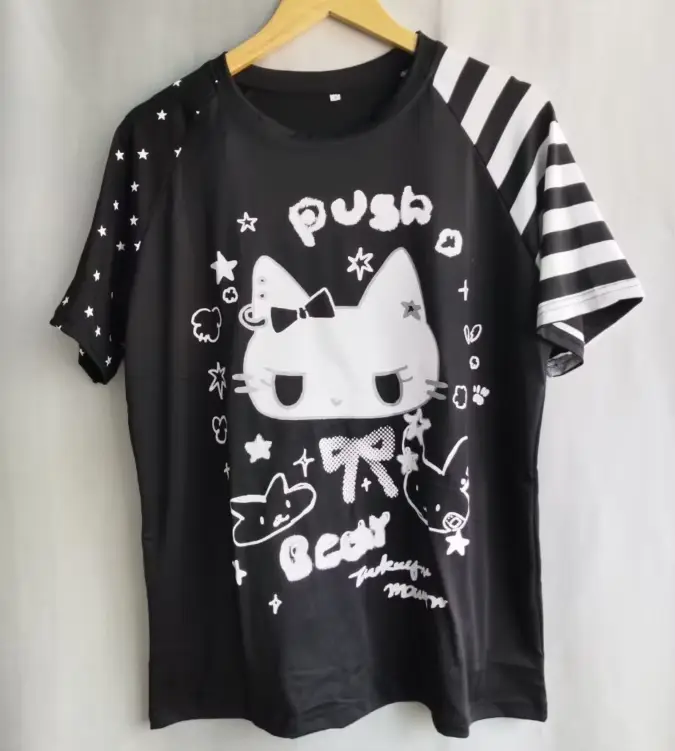 Hauts surdimensionnés T-shirts japonais 2025 femmes vêtements été Camisetas décontracté mode Y2k T-s