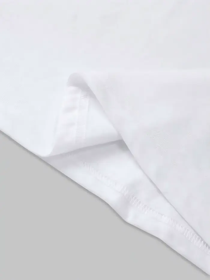 T-shirt imprimé à col en V pour femme