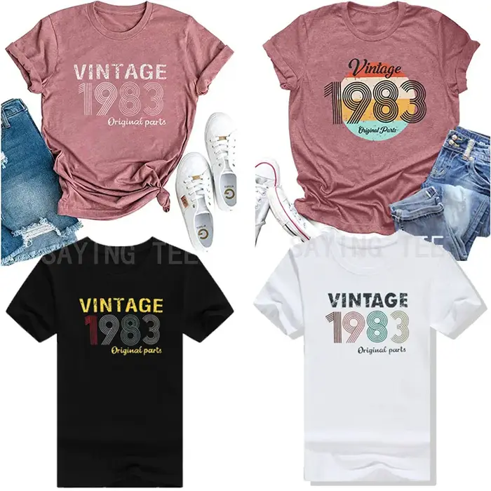 T-Shirt Vintage pour Femme
