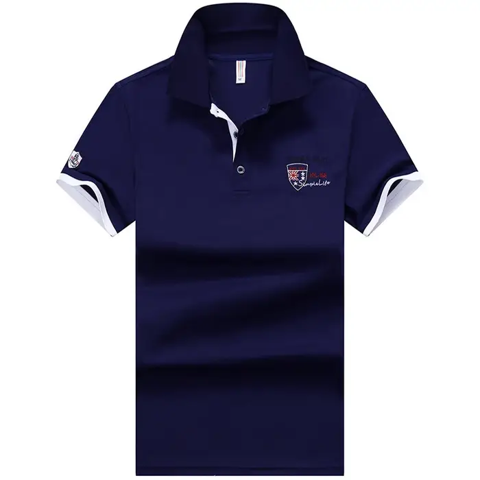 Polo décontracté à manches courtes pour hommes