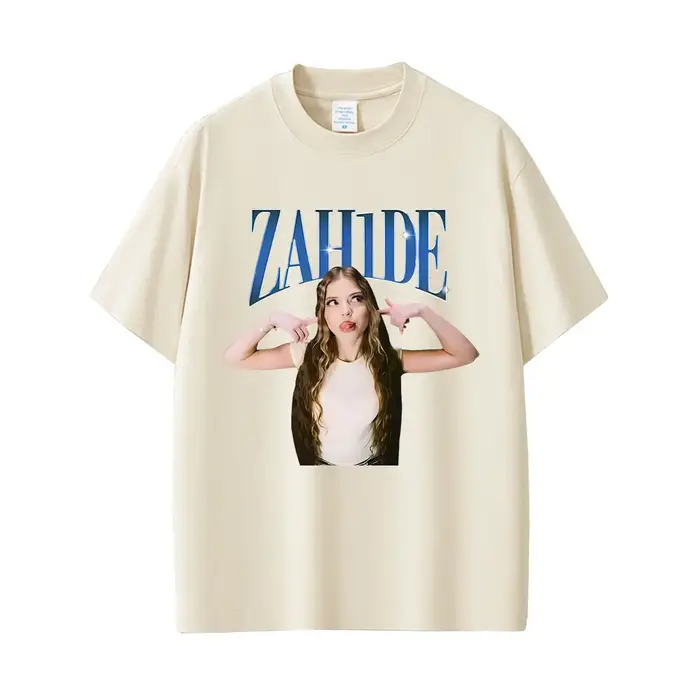 Chanteur Zahide imprimé graphique T-shirts hommes femmes mode décontracté coton à manches courtes