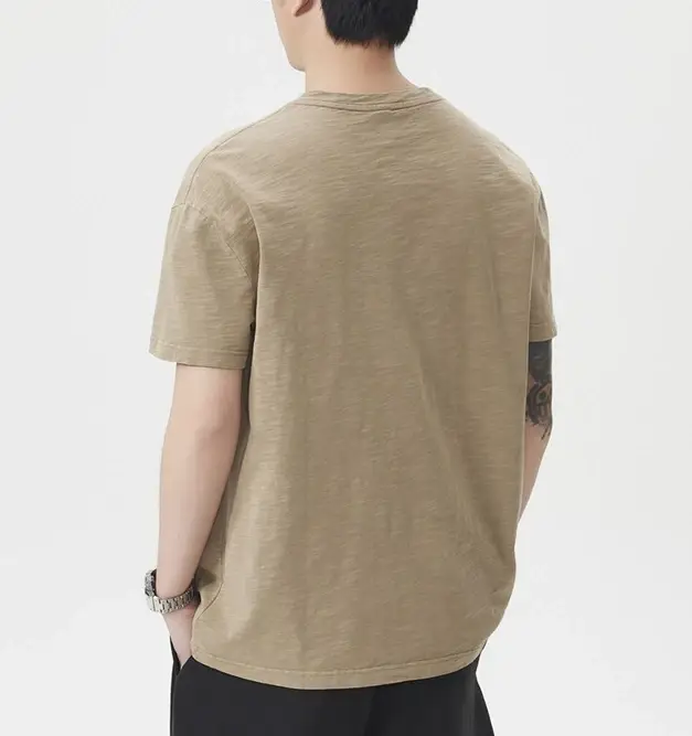 Polo à col Henry pour homme