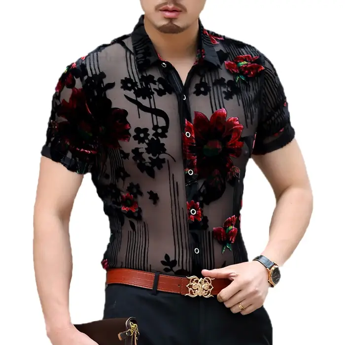 Chemise florale pour hommes