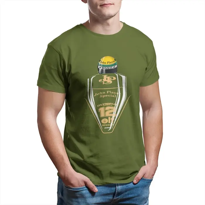 T-shirt imprimé en pur coton pour homme