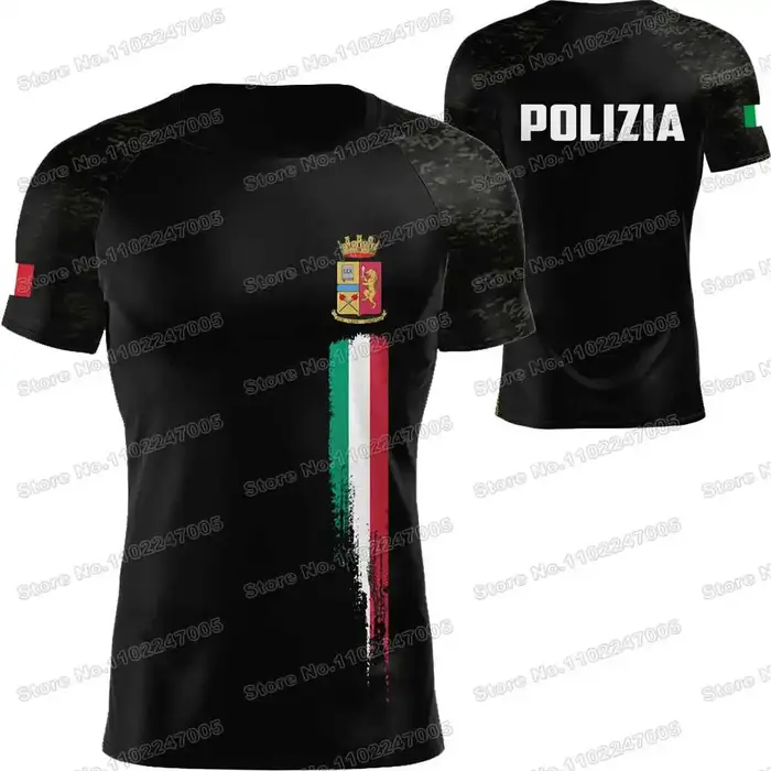 T-shirt de la Police italienne nouveau 2025